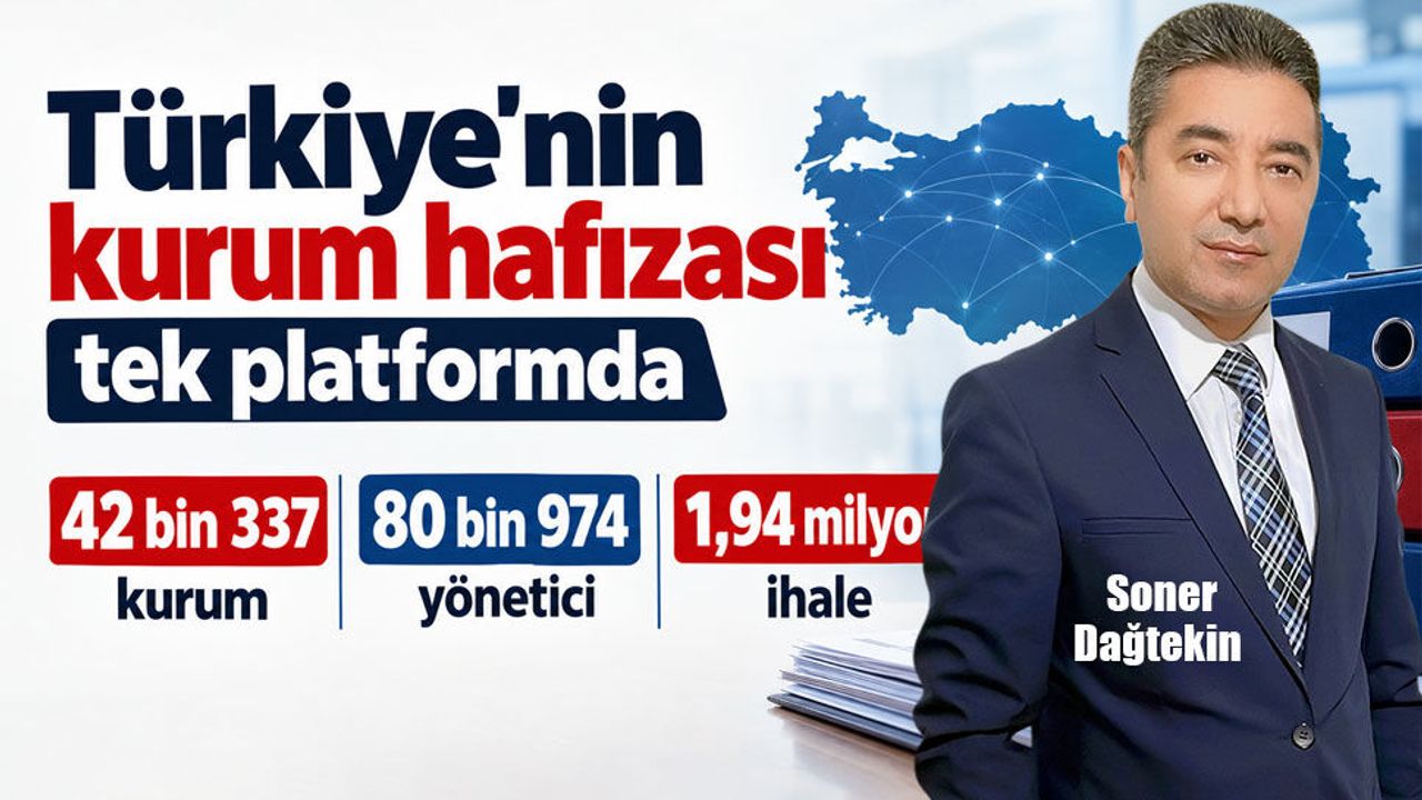 42 bin 337 kurum, 80 bin 974 yönetici, 1,94 milyon ihale: Türkiye’nin kurum hafızası tek platformda